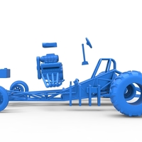 Vintage Pulling Funny car Base Scale 1:25 - Thumbnail 20