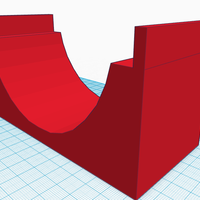 Small Mini Skateboard Halfpipe (techdeck) 3D Printing 58324
