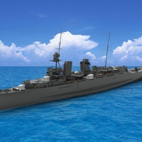 HMS Hawkins heavy cruiser - Thumbnail 1