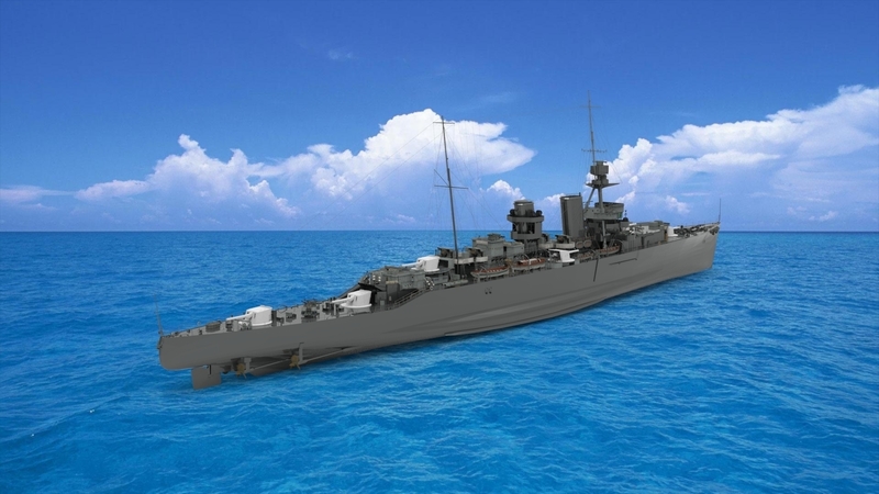 HMS Hawkins heavy cruiser