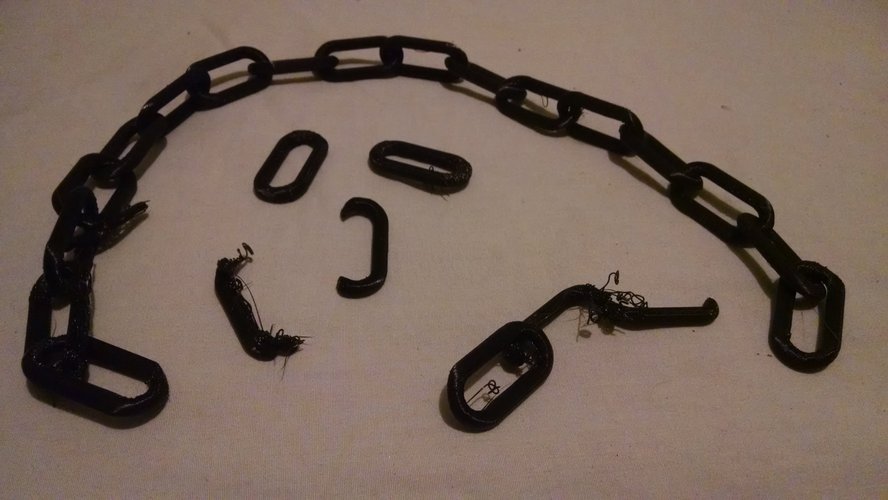Chain v1 (looped and open versions) 3D Print 58336