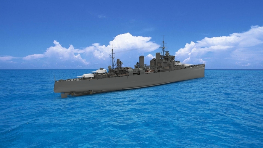 British heavy cruiser