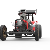 Vintage Winged Front engine dragster Scale 1:25 - Thumbnail 6