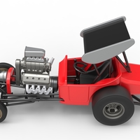 Vintage Winged Front engine dragster Scale 1:25 - Thumbnail 10