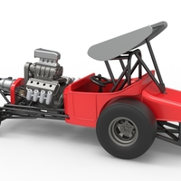 Vintage Winged Front engine dragster Scale 1:25 - Thumbnail 12