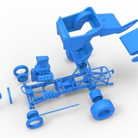 Vintage Winged Front engine dragster Scale 1:25 - Thumbnail 19