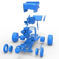 Vintage Winged Front engine dragster Scale 1:25 - Thumbnail 21