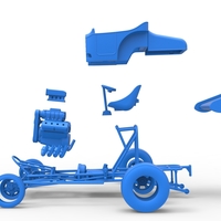 Vintage Winged Front engine dragster Scale 1:25 - Thumbnail 22