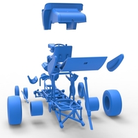 Vintage Winged Front engine dragster Scale 1:25 - Thumbnail 25