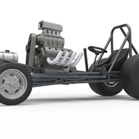 Vintage Front engine dragster Base Scale 1:25 - Thumbnail 2