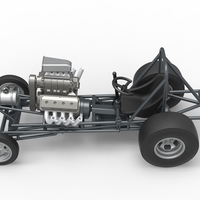 Vintage Front engine dragster Base Scale 1:25 - Thumbnail 10