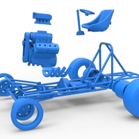 Vintage Front engine dragster Base Scale 1:25 - Thumbnail 18