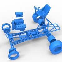 Vintage Front engine dragster Base Scale 1:25 - Thumbnail 19