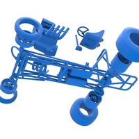 Vintage Front engine dragster Base Scale 1:25 - Thumbnail 20