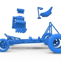 Vintage Front engine dragster Base Scale 1:25 - Thumbnail 22