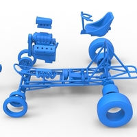 Vintage Front engine dragster Base Scale 1:25 - Thumbnail 23