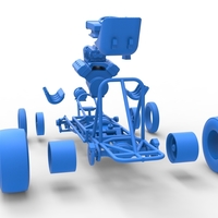 Vintage Front engine dragster Base Scale 1:25 - Thumbnail 25