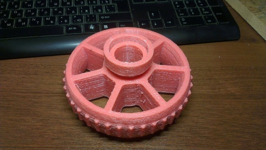 Hangglider wheels for AEROS round speedbar 3D Print 58347