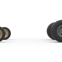 Wheel set of Vintage Front engine dragster V2 Scale 1:25 - Thumbnail 5