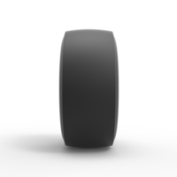 Rear wheel of vintage dragster Version 2 Scale 1:25 - Thumbnail 4