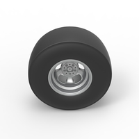 Rear wheel of vintage dragster Version 2 Scale 1:25 - Thumbnail 6