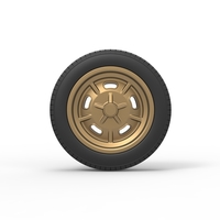 Front wheel of old school dragster Version 3 Scale 1:25 - Thumbnail 5