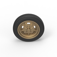 Front wheel of old school dragster Version 3 Scale 1:25 - Thumbnail 6