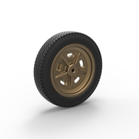 Front wheel of old school dragster Version 3 Scale 1:25 - Thumbnail 9