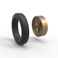 Front wheel of old school dragster Version 3 Scale 1:25 - Thumbnail 11