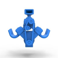 Engine V8 for vintage dragster Version 6 Scale 1:25 - Thumbnail 5