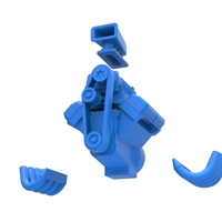 Engine V8 for vintage dragster Version 6 Scale 1:25 - Thumbnail 15