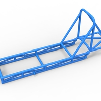 Frame of old school Front engine dragster Version 4 Scale 1:25 - Thumbnail 2