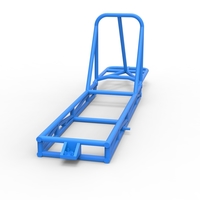 Frame of old school Front engine dragster Version 4 Scale 1:25 - Thumbnail 4