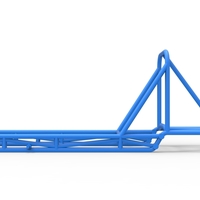 Frame of old school Front engine dragster Version 4 Scale 1:25 - Thumbnail 6