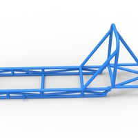 Frame of old school Front engine dragster Version 4 Scale 1:25 - Thumbnail 7