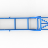Frame of old school Front engine dragster Version 4 Scale 1:25 - Thumbnail 8
