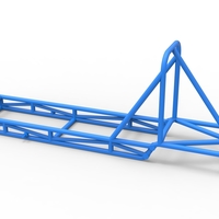 Frame of old school Front engine dragster Version 4 Scale 1:25 - Thumbnail 9