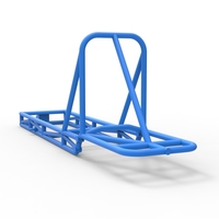 Frame of old school Front engine dragster Version 4 Scale 1:25 - Thumbnail 10