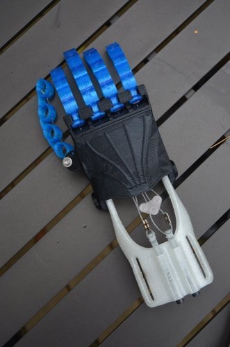 3d Printed V 2 Flex Fingers Swivel Thumb Prosthetic Hand By 1d1 Pinshape