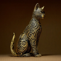 Cat Sculpture 3D STL File - Thumbnail 6