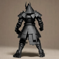 Warrior Figurine 3D STL File - Thumbnail 3