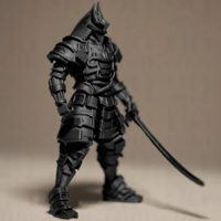 Warrior Figurine 3D STL File - Thumbnail 4