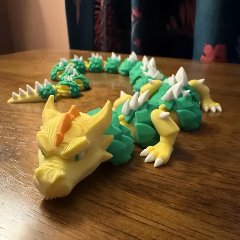 The Glacier-Spined Wyrm 3D STL Model