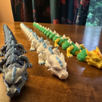 The Glacier-Spined Wyrm 3D STL Model - Thumbnail 4