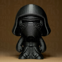 Kylren Mini Figure 3D STL File - Thumbnail 3
