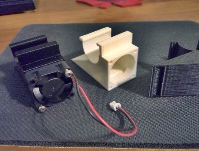 ROBO 30mm parts fan mount for e3d v.6 3D Print 58394