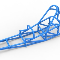 Frame of old school Front engine dragster Version 5 Scale 1:25 - Thumbnail 2