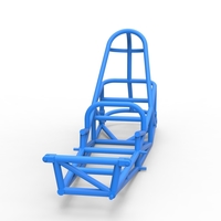 Frame of old school Front engine dragster Version 5 Scale 1:25 - Thumbnail 4