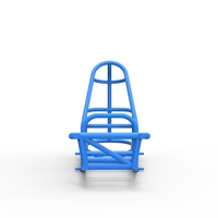 Frame of old school Front engine dragster Version 5 Scale 1:25 - Thumbnail 5