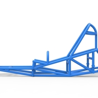 Frame of old school Front engine dragster Version 5 Scale 1:25 - Thumbnail 6